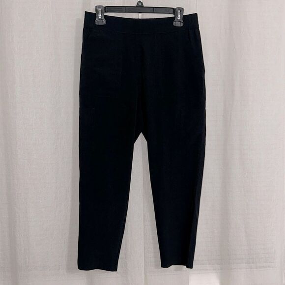 SKETCHERS MP BLACK PULL-ON INTERIOR DRAWSTRING SCRUB BOTTOM CARGO PANTS - Picture 1 of 13